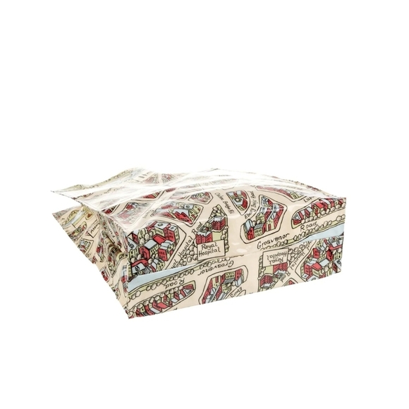 Vintage Harrods Cream and Red Illustrated Tote Bag - Picture 8 of 10